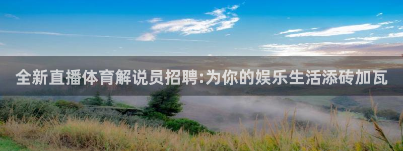 全新直播体育解说员招聘:为你的娱乐生活添砖加瓦