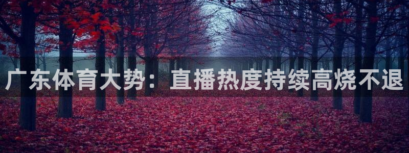 广东体育大势：直播热度持续高烧不退